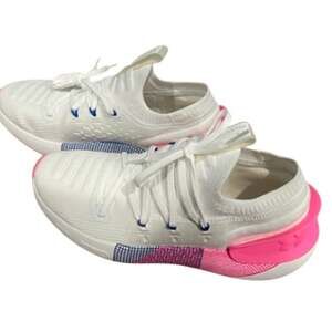 Under Armour HOVR Phantom 3 Pink and White Women's Running Sneaker 8.5